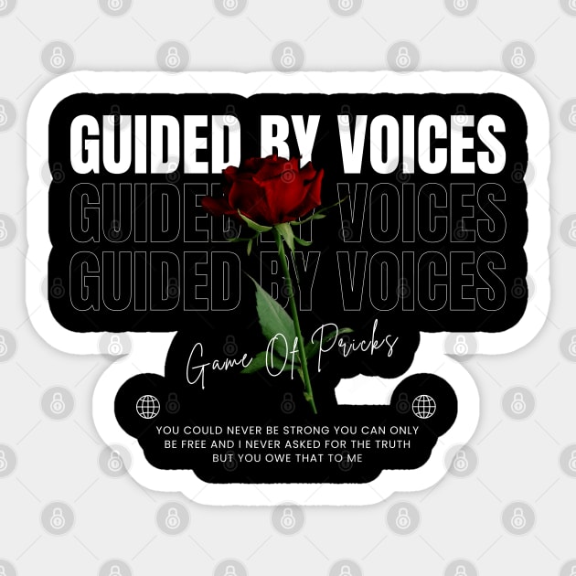 Guided By Voices // Flower Sticker by TOY MACHINE 